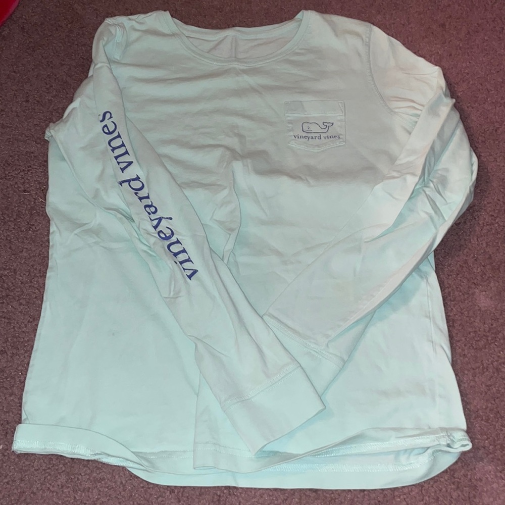 Vineyard vines mint green long sleeve tshirt